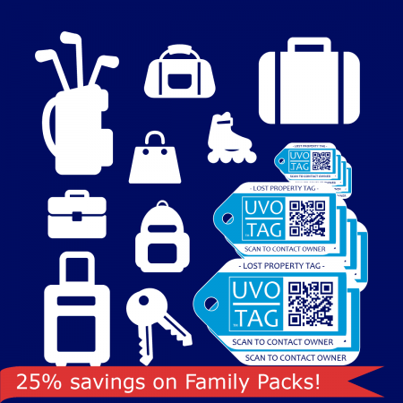 Lost Property Location Tags (Family Pack – Set of 10)