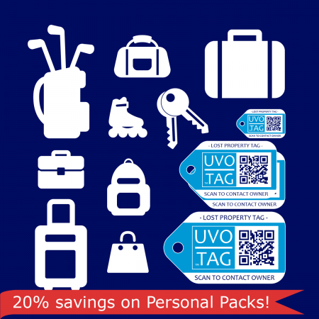 Lost Property Location Tags (Personal Pack – Set of 4)